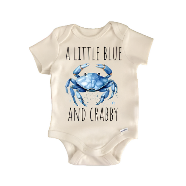 Blue Crab - Baby Boy Girl Clothes Infant Bodysuit Funny Cute Newborn  Funny Cute Onesie® | North Fork Forager LLC
