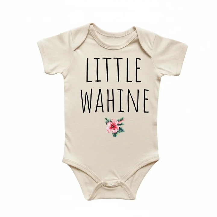 Little Wahine Hawaii - Baby Boy Girl Clothes Infant Bodysuit Funny Cute Newborn  Funny Cute Onesie® | North Fork Forager LLC