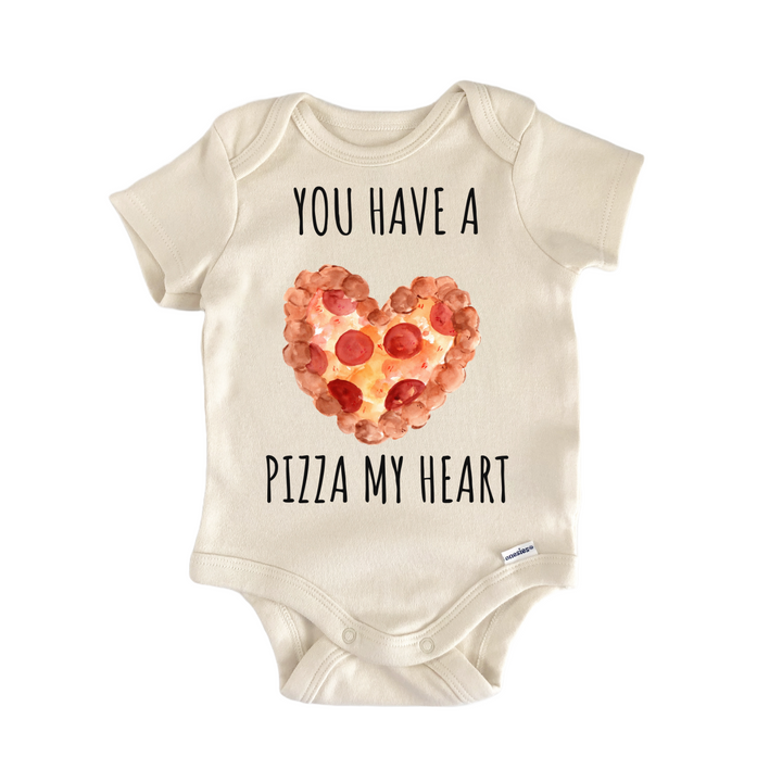 Pizza Heart Italian Valentine's Day Baby Gift Baby Onesie®