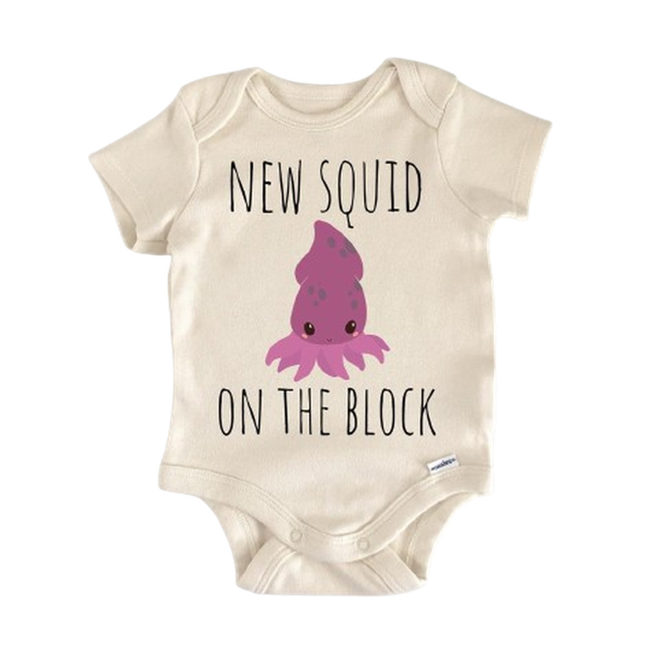 Squid Octopus Ocean - Baby Boy Girl Clothes Infant Bodysuit Funny Cute Newborn  Funny Cute Onesie® | North Fork Forager LLC