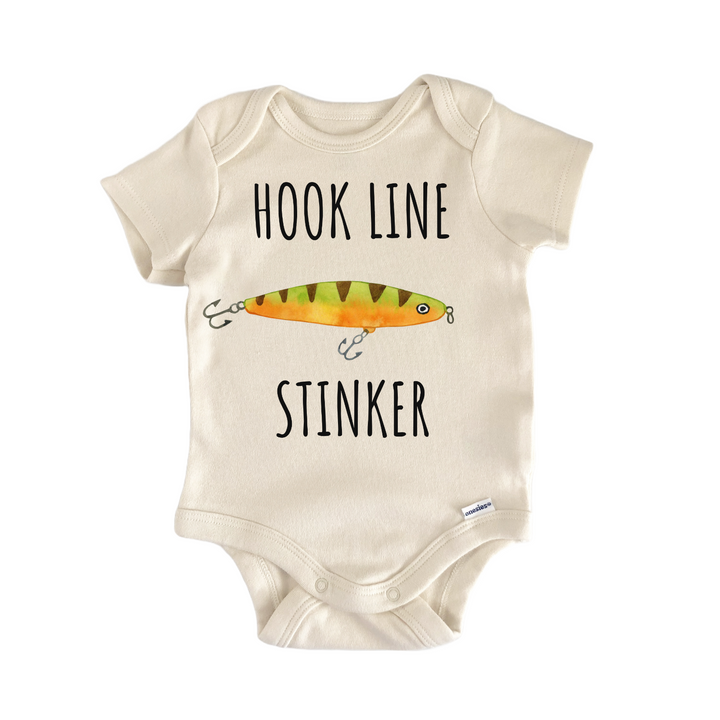 Hook Line Stinker Fishing Fisherman Baby Gift Baby Onesie®