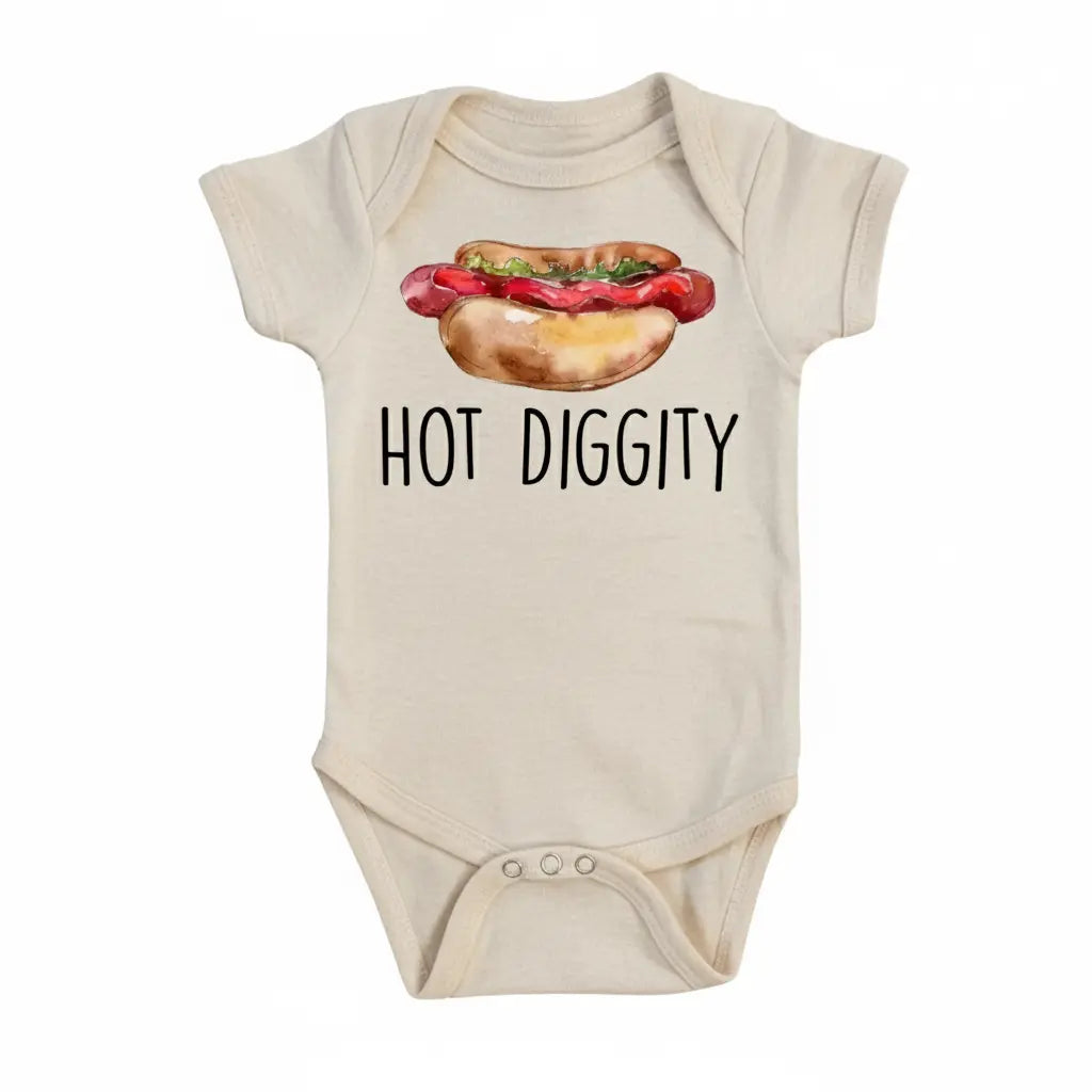 Hot Dog Diggity - Baby Boy Girl Clothes Infant Bodysuit Funny Cute Newborn  Funny Cute Onesie® | North Fork Forager LLC