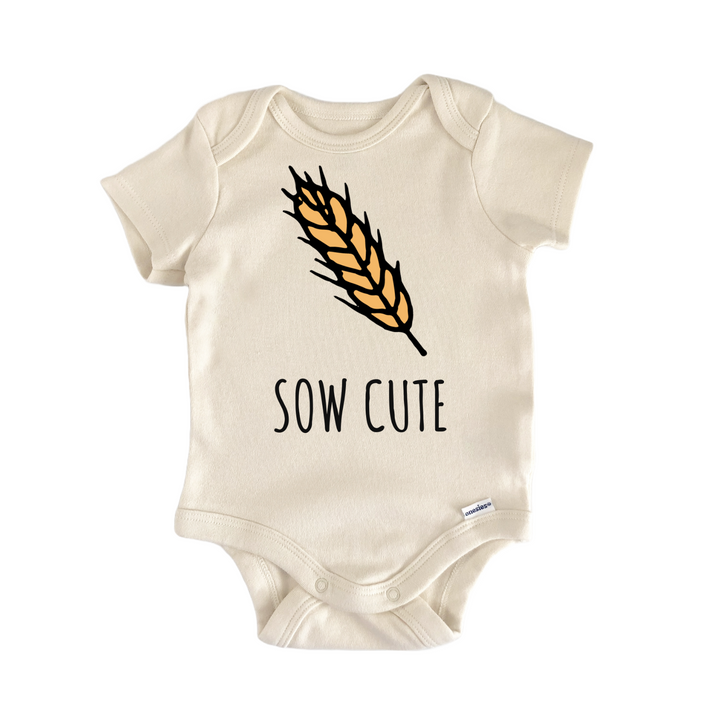 Sow Cute Farmer Wheat Rye Newborn Gift Baby Onesie®