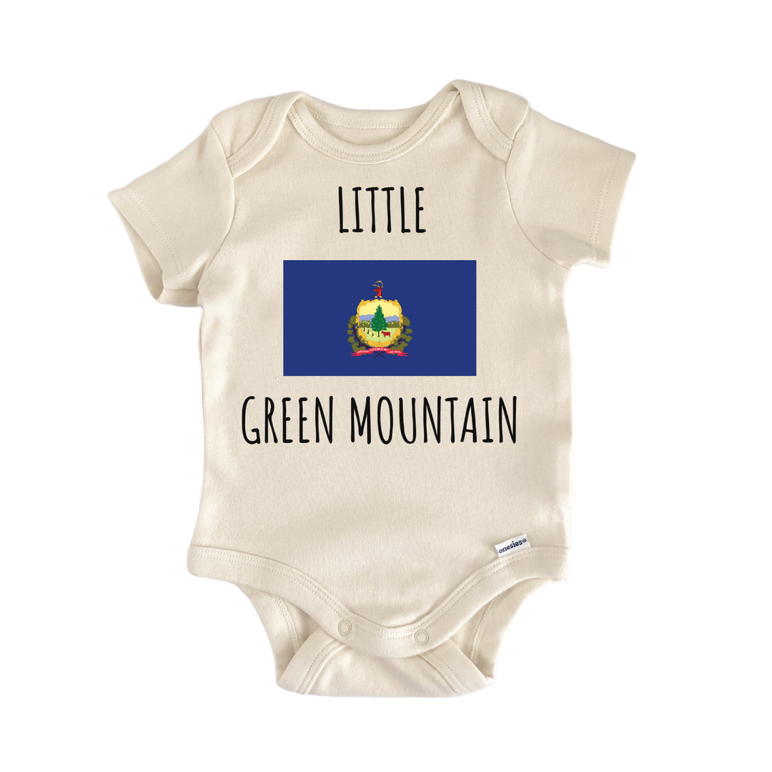 Vermont Green Mountain State Flag Baby Gift Baby Onesie®