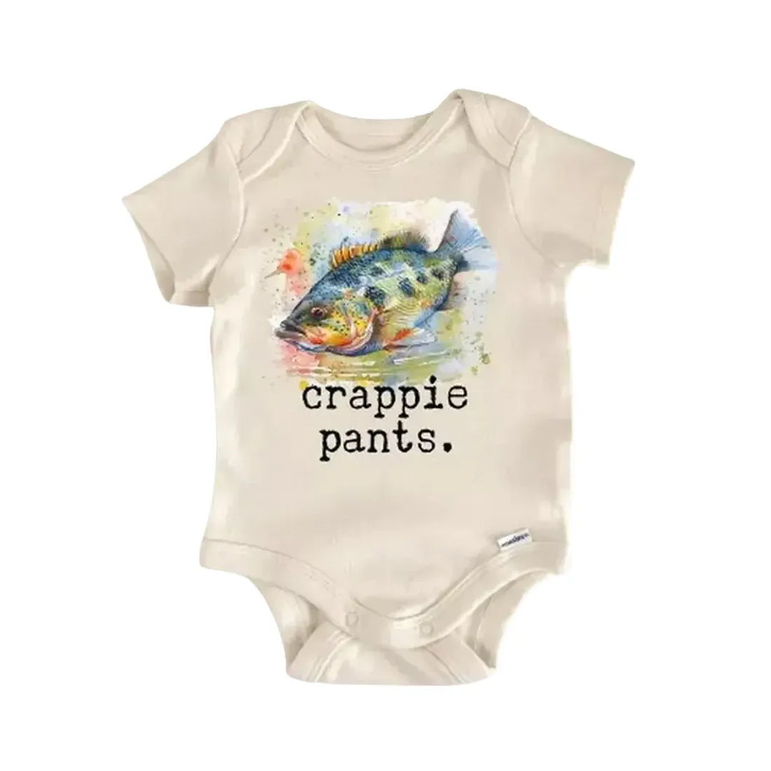 Fishing Crappie - Baby Boy Girl Clothes Infant Onesie® Funny Cute Newborn GS1  Funny Cute Onesie® | North Fork Forager LLC