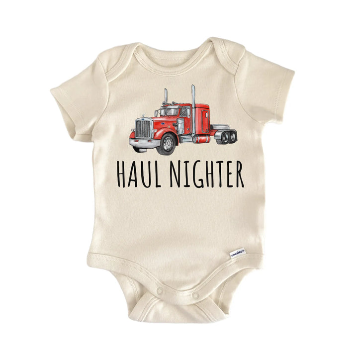Semi Truck Tractor Trucker Baby Gift Baby Bodysuit