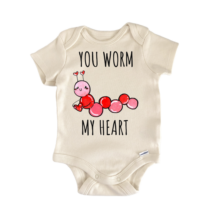 Worm My Heart Bug Insect Newborn Gift Baby Onesie®