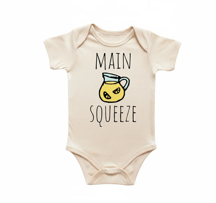Main Squeeze Lemon - Baby Boy Girl Clothes Infant Bodysuit Funny Cute Newborn  Funny Cute Onesie® | North Fork Forager LLC