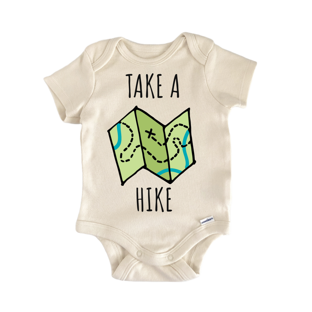 Take A Hike Mountains Hiking Baby Gift Baby Onesie®