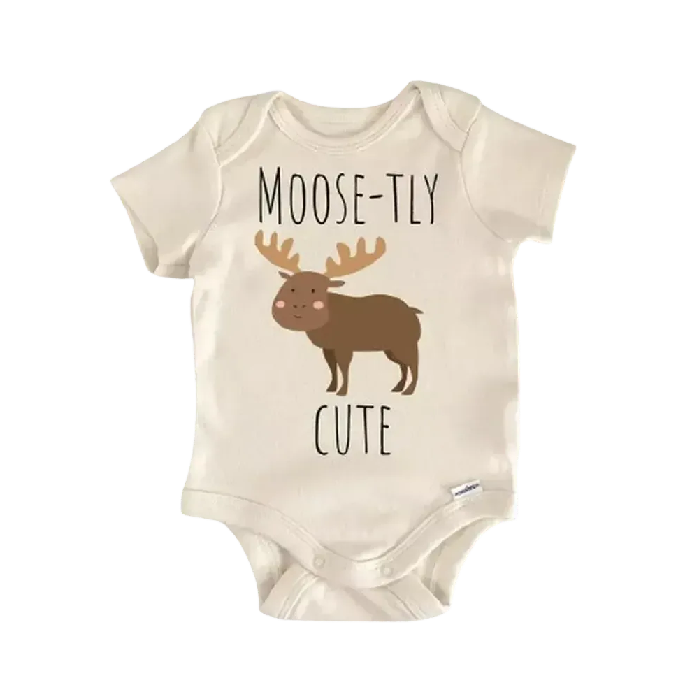 Moose Maine Animal - Baby Boy Girl Clothes Infant Bodysuit Funny Cute Newborn  Funny Cute Onesie® | North Fork Forager LLC