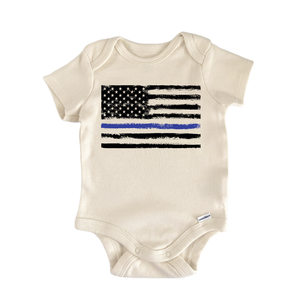 Thin Blue Line Police Law Enforcement Baby Gift Baby Onesie®