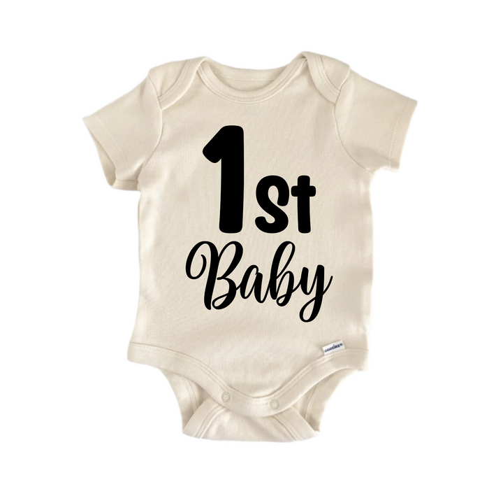 1st baby - Baby Boy Girl Clothes Infant Bodysuit Funny Cute Newborn