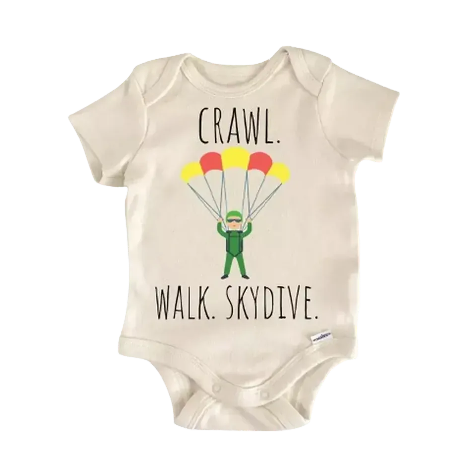 Skydive Skydiving Parachute - Baby Boy Girl Clothes Infant Bodysuit Funny Cute Newborn  Funny Cute Onesie® | North Fork Forager LLC
