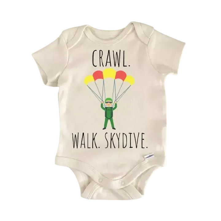 Skydive Skydiving Parachute - Baby Boy Girl Clothes Infant Bodysuit Funny Cute Newborn  Funny Cute Onesie® | North Fork Forager LLC