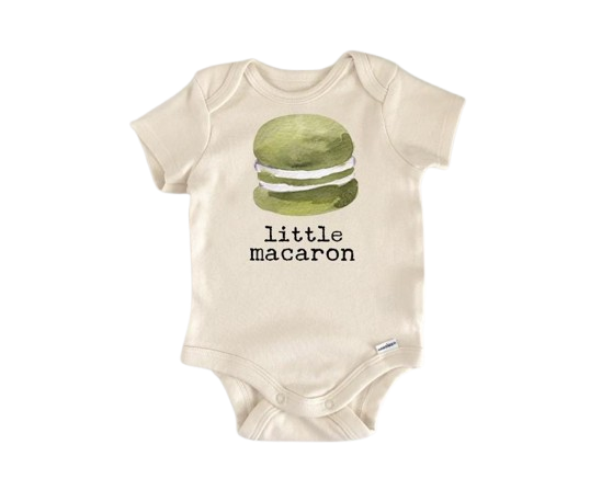 Macaron France Baking - Baby Boy Girl Clothes Infant Bodysuit Funny Cute Newborn