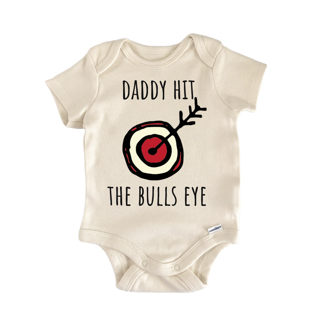 Bulls Eye Archery Bow Arrow Infant Gift Baby Bodysuit