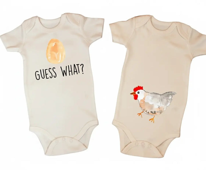 Chicken Guess What - Baby Boy Girl Clothes Infant Onesie® Funny Cute Newborn GS1  Funny Cute Onesie® | North Fork Forager LLC