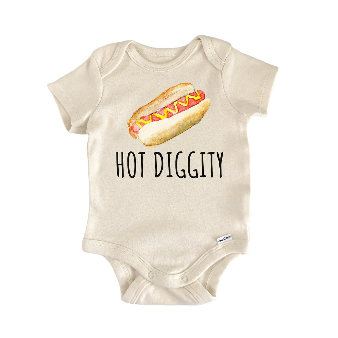 Hotdog Bun Hot Diggity Baby Gift Baby Onesie®