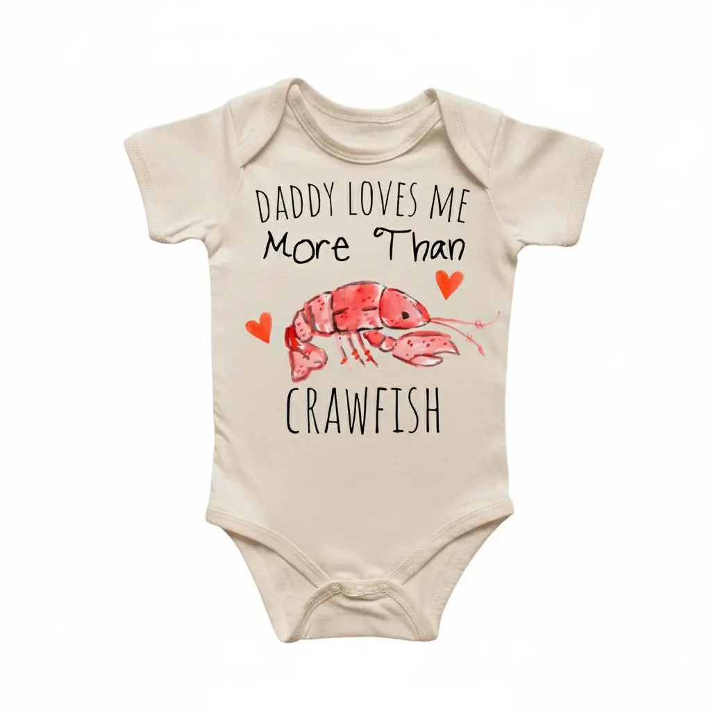 Crawfish Love Mommy - Baby Boy Girl Clothes Infant Onesie® Funny Cute Newborn GS1  Funny Cute Onesie® | North Fork Forager LLC