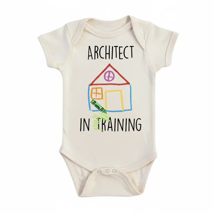 Architect Training - Baby Boy Girl Clothes Infant Onesie® Funny Cute Newborn GS1  Funny Cute Onesie® | North Fork Forager LLC