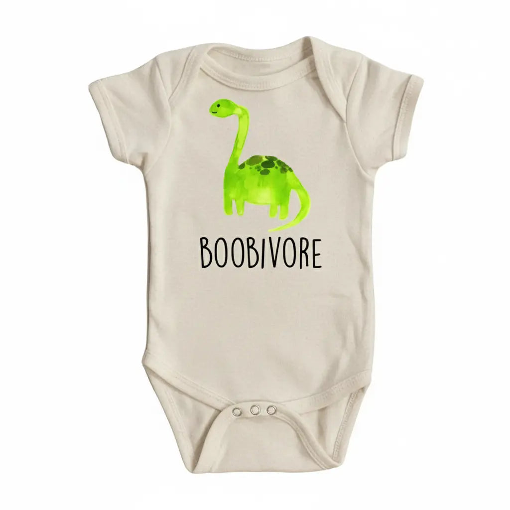 Dinosaur Boobivore - Baby Boy Girl Clothes Infant Onesie® Funny Cute Newborn GS1  Funny Cute Onesie® | North Fork Forager LLC