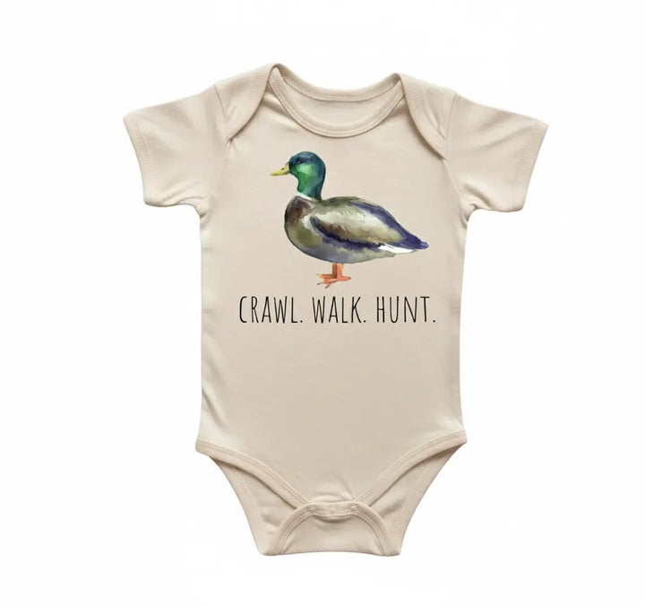 Duck Hunting - Baby Boy Girl Clothes Infant Bodysuit Funny Cute Newborn 2  Funny Cute Onesie® | North Fork Forager LLC