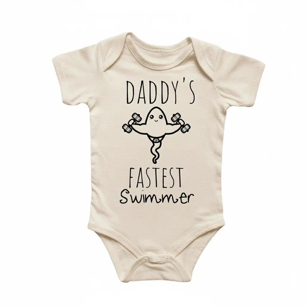 Fastest Swimmer - Baby Boy Girl Clothes Infant Bodysuit Funny Cute Newborn  Funny Cute Onesie® | North Fork Forager LLC