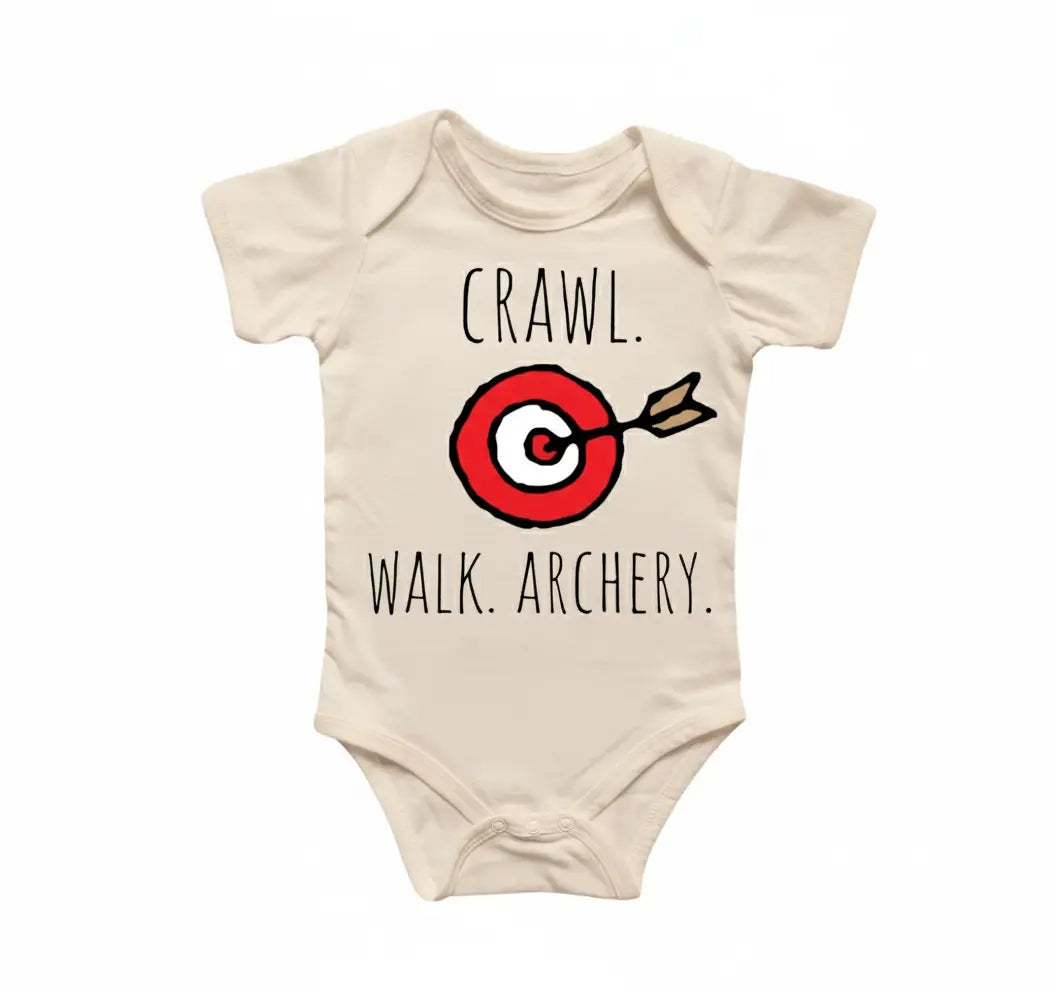 Archery Bow Arrow - Baby Boy Girl Clothes Infant Bodysuit Funny Cute Newborn  Funny Cute Onesie® | North Fork Forager LLC