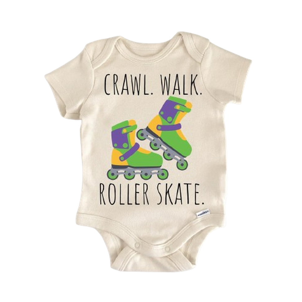 Roller Skate Inline - Baby Boy Girl Clothes Infant Bodysuit Funny Cute Newborn  Funny Cute Onesie® | North Fork Forager LLC