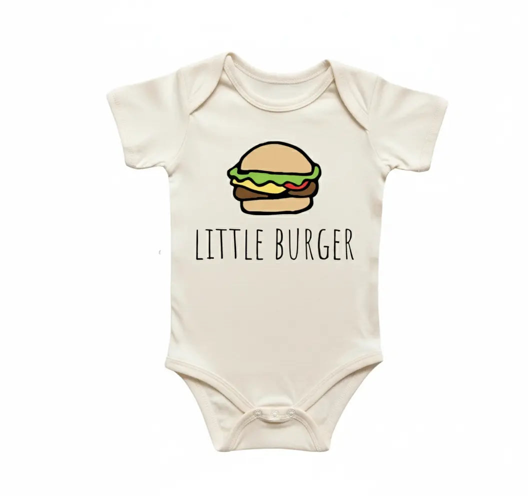 Burger Hamburger - Baby Boy Girl Clothes Infant Onesie® Funny Cute Newborn 2 GS1  Funny Cute Onesie® | North Fork Forager LLC