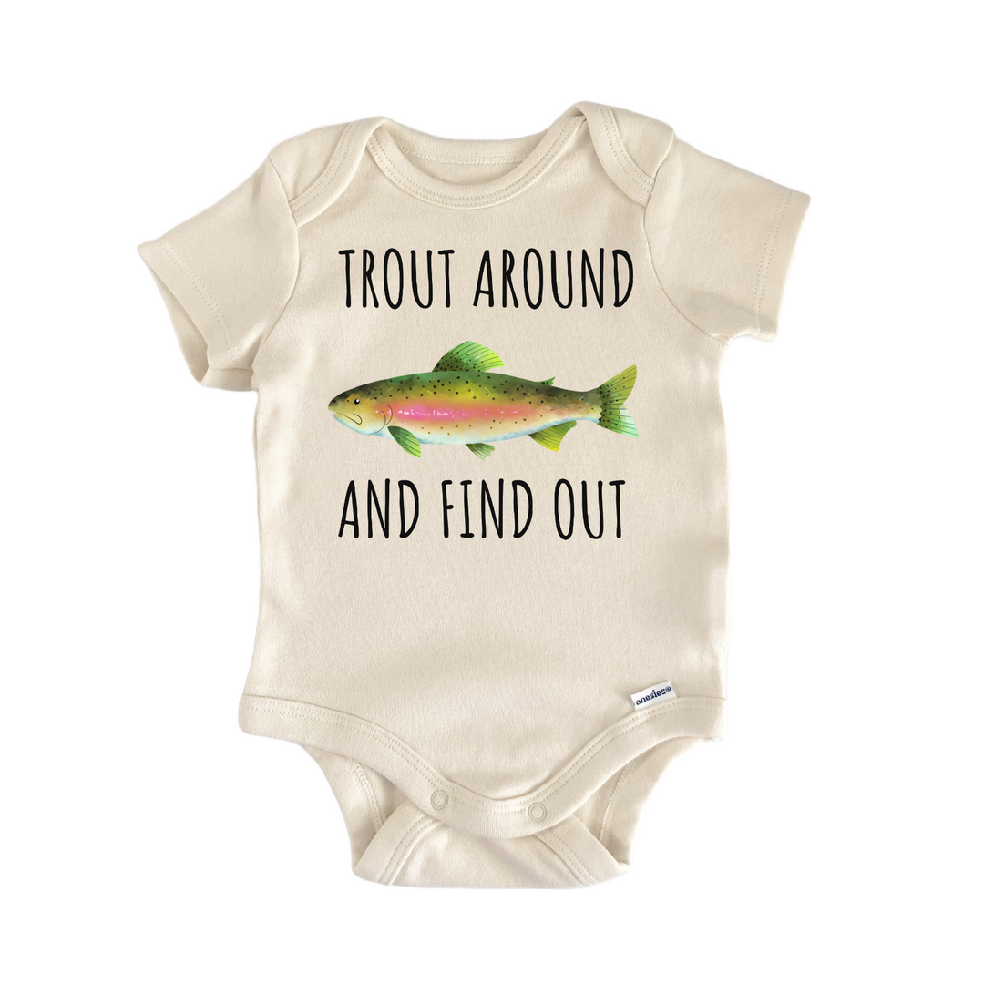 Rainbow Trout Pumpkinseed Fish Freshwater Fishing Baby Gift Baby Onesie®