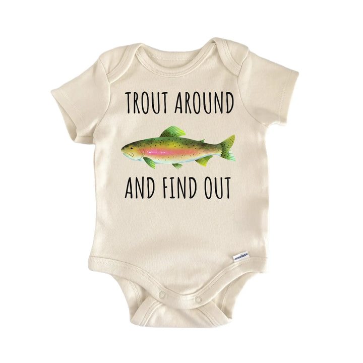 Rainbow Trout Pumpkinseed Fish Freshwater Fishing Baby Gift Baby Bodysuit
