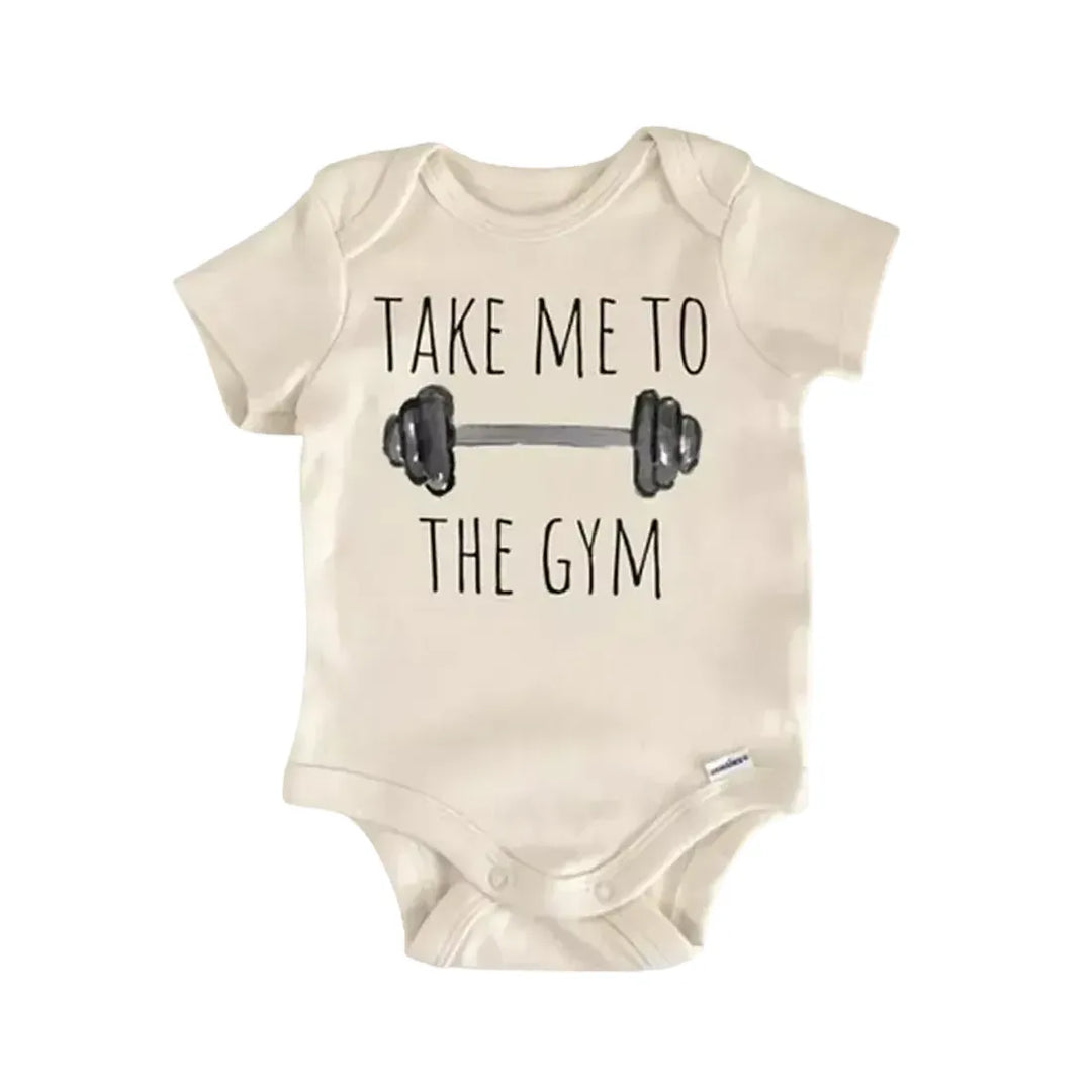 Gym Bodybuilder Workout - Baby Boy Girl Clothes Infant Onesie® Funny Cute GS1  Funny Cute Onesie® | North Fork Forager LLC