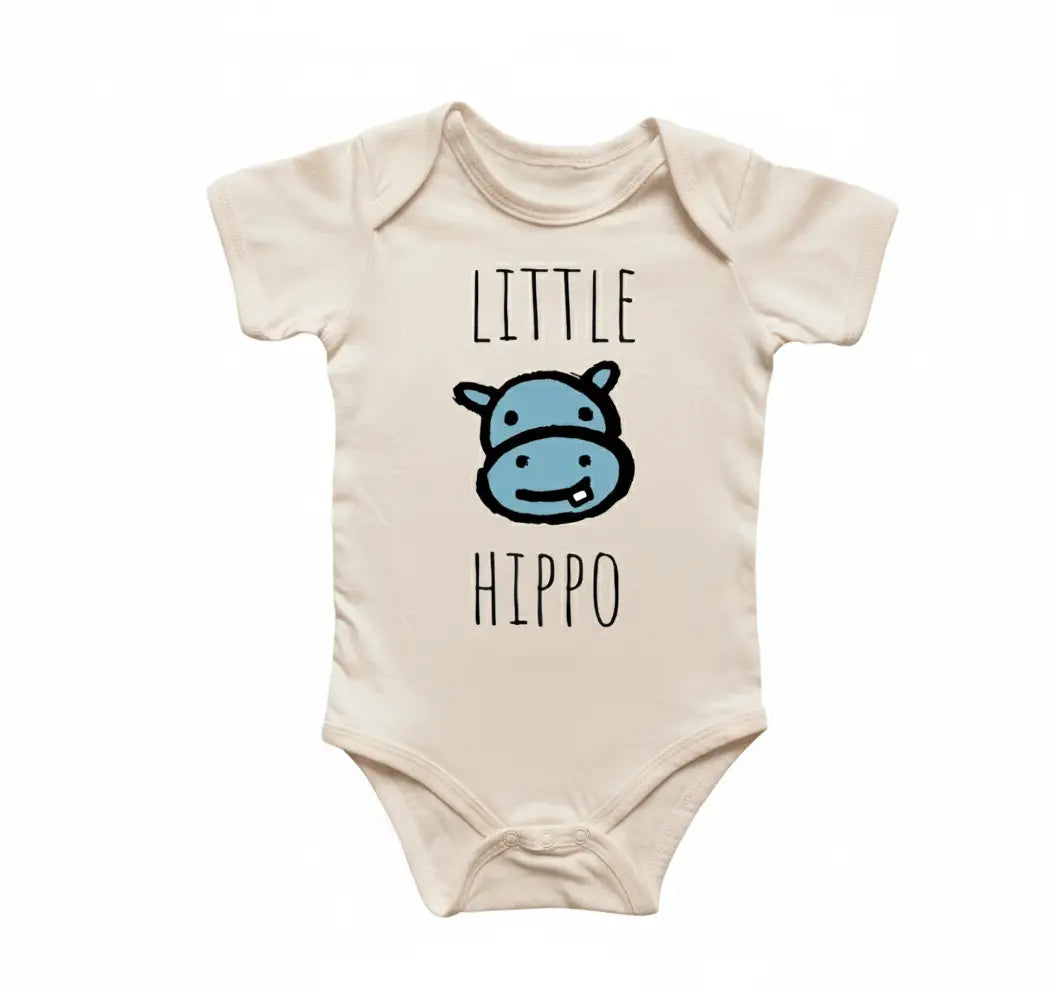 Hippo Hippopotamus - Baby Boy Girl Clothes Infant Bodysuit Funny Cute Newborn  Funny Cute Onesie® | North Fork Forager LLC