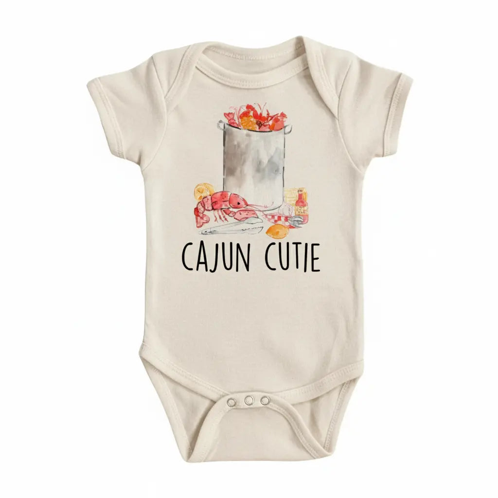 Cajun Cutie - Baby Boy Girl Clothes Infant Onesie® Funny Cute NewbornGS1  Funny Cute Onesie® | North Fork Forager LLC