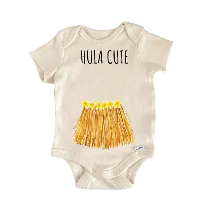 Hula Hawaii Grass Skirt Aloha Baby Gift Baby Bodysuit