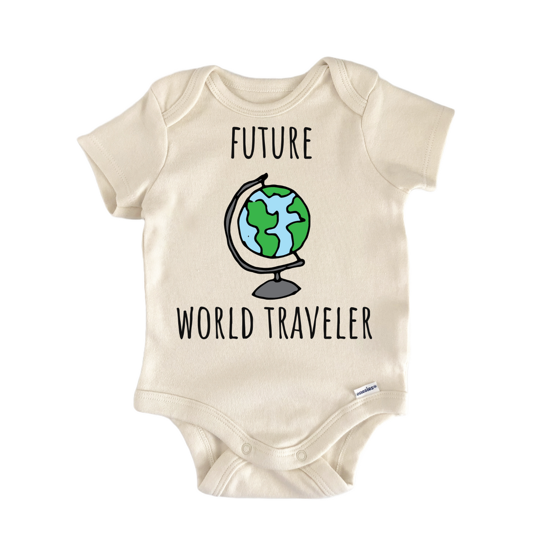 Future World Traveler Travel Globe Infant Gift Baby Bodysuit
