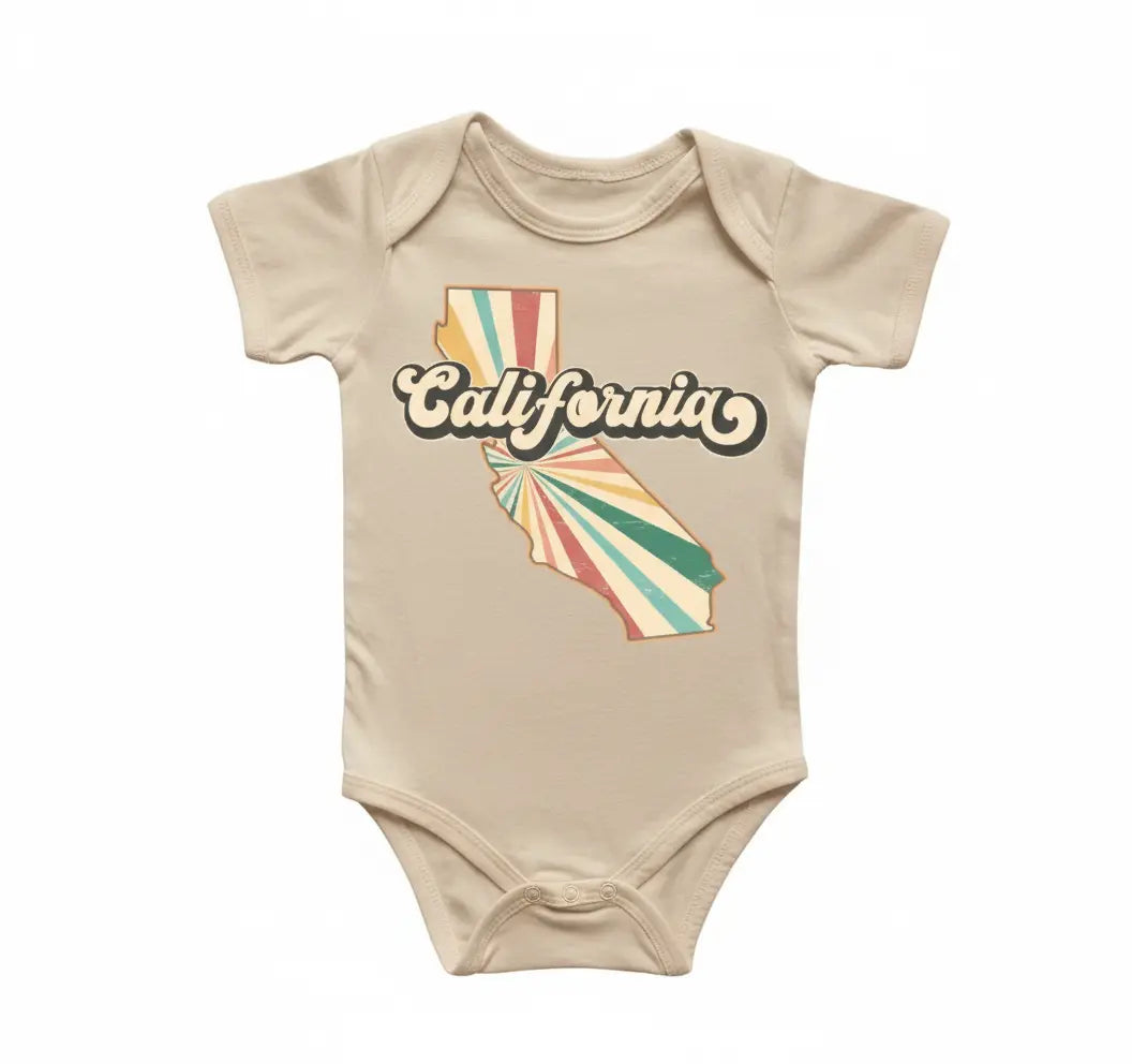 California - Baby Boy Girl Clothes Infant Bodysuit Funny Cute Newborn  Funny Cute Onesie® | North Fork Forager LLC
