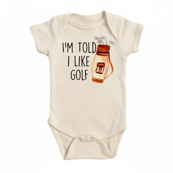 Golf Bag Love - Baby Boy Girl Clothes Infant Bodysuit Funny Cute Newborn  Funny Cute Onesie® | North Fork Forager LLC