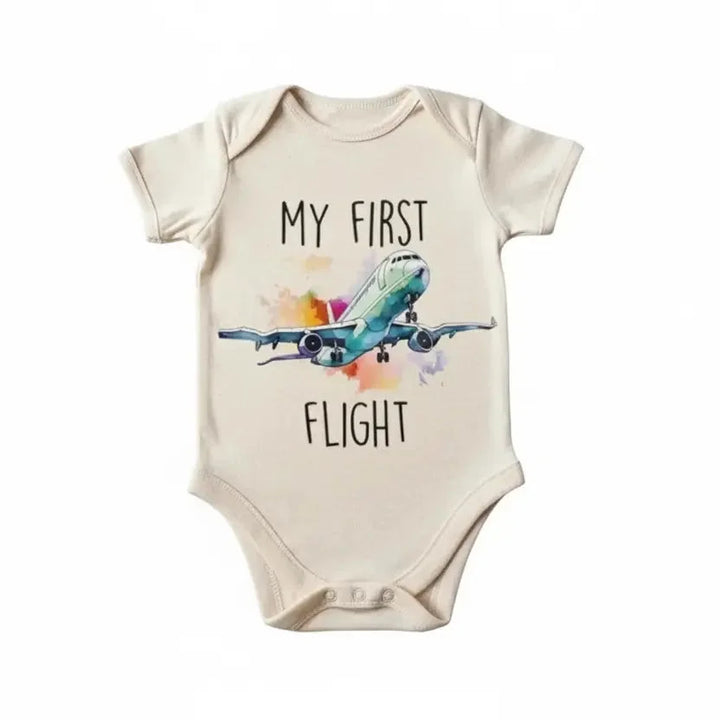 First Airplane Flight - Baby Boy Girl Clothes Infant Onesie® Funny Cute Newborn GS1  Funny Cute Onesie® | North Fork Forager LLC