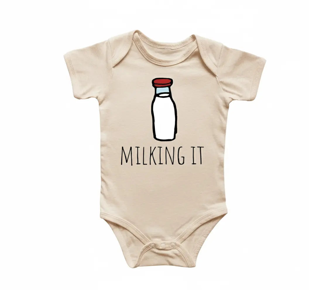 Milk - Baby Boy Girl Clothes Infant Bodysuit Funny Cute Newborn  Funny Cute Onesie® | North Fork Forager LLC