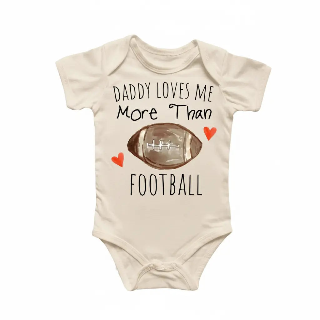 Football Love - Baby Boy Girl Clothes Infant Bodysuit Funny Cute Newborn  Funny Cute Onesie® | North Fork Forager LLC