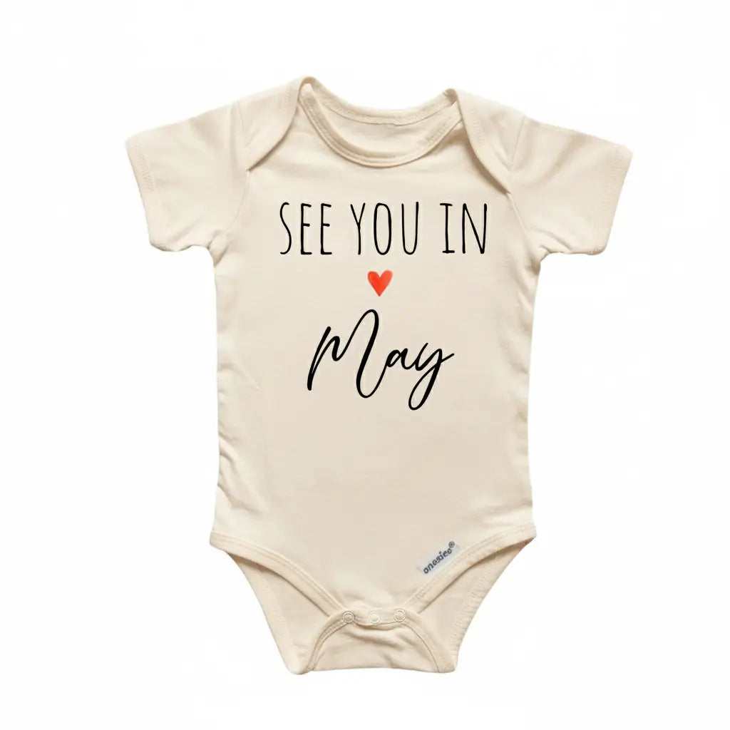 May Baby Announcement - Baby Boy Girl Clothes Infant Bodysuit Funny Cute Newborn  Funny Cute Onesie® | North Fork Forager LLC