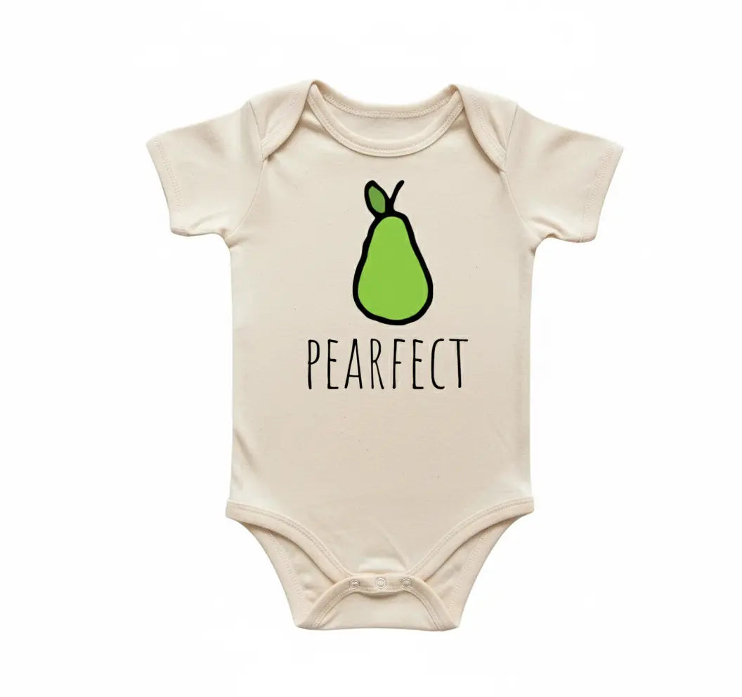 Pear Fruit - Baby Boy Girl Clothes Infant Bodysuit Funny Cute Newborn  Funny Cute Onesie® | North Fork Forager LLC