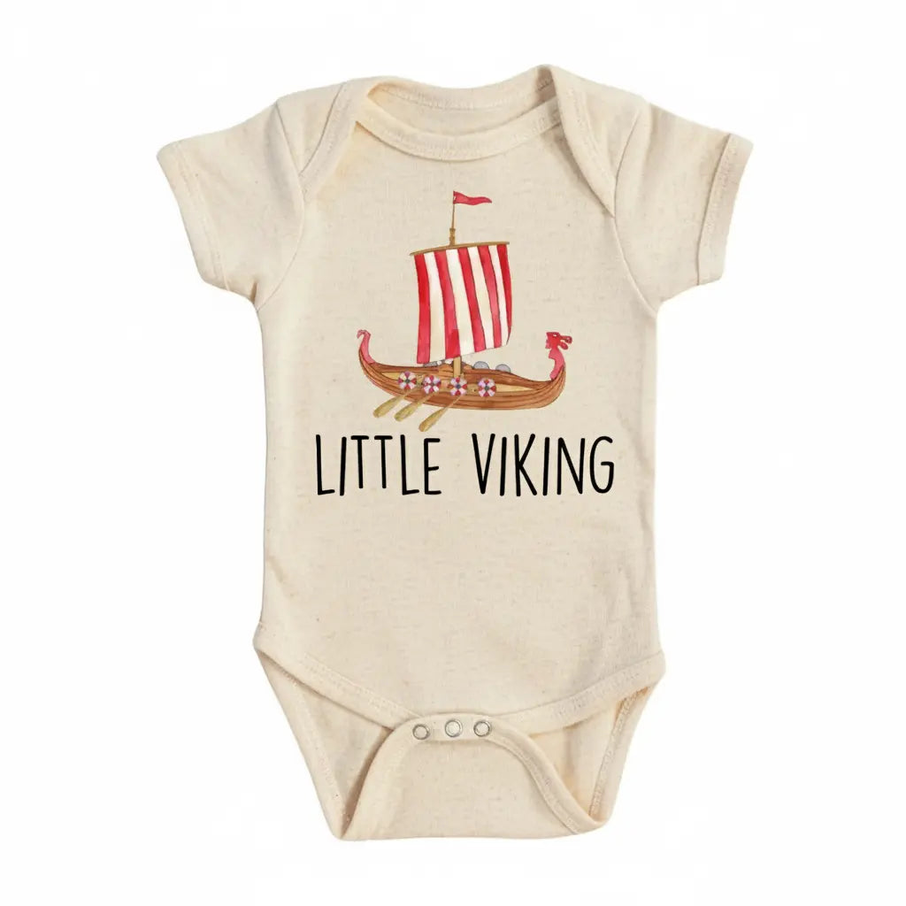 Little Viking  - Baby Boy Girl Clothes Infant Onesie® Funny Cute Newborn GS1  Funny Cute Onesie® | North Fork Forager LLC