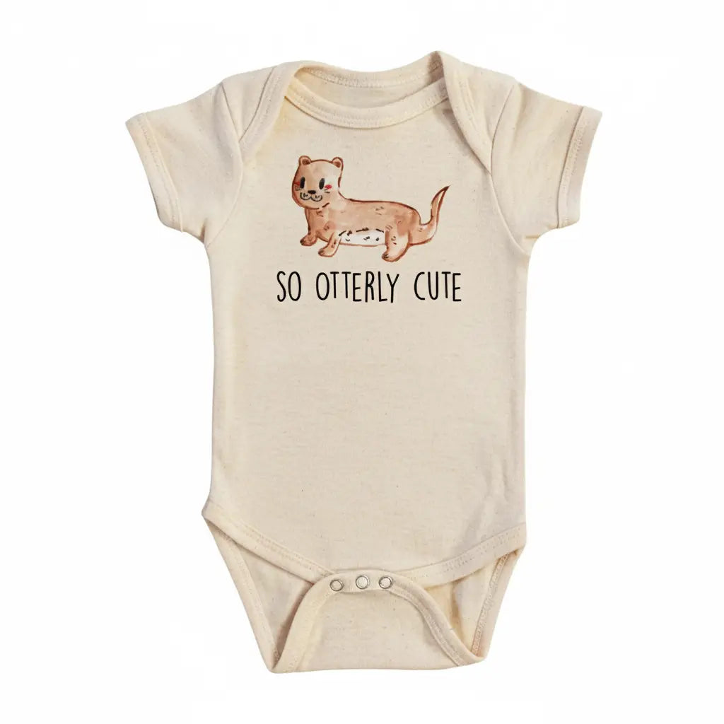 Otter Cute  - Baby Boy Girl Clothes Infant Bodysuit Funny Cute Newborn  Funny Cute Onesie® | North Fork Forager LLC