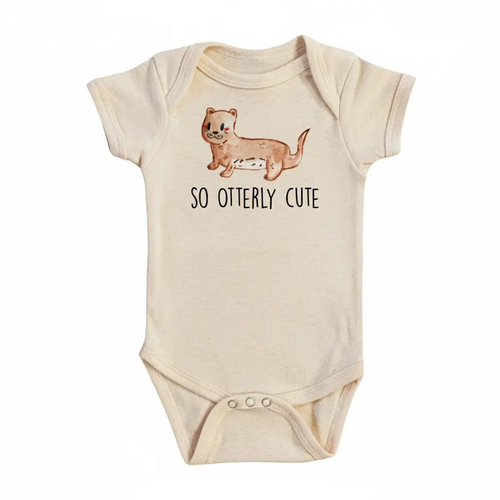 Otter Cute  - Baby Boy Girl Clothes Infant Bodysuit Funny Cute Newborn  Funny Cute Onesie® | North Fork Forager LLC