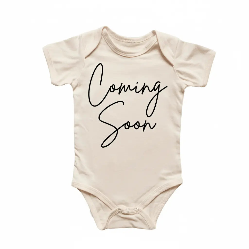 Coming Soon Announcement - Baby Boy Girl Clothes Infant Bodysuit Funny Cute Newborn  Funny Cute Onesie® | North Fork Forager LLC