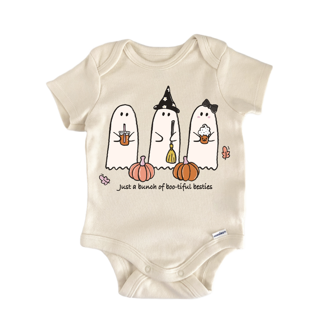 3 Ghost Besties Halloween - Baby Bodysuit  Funny Cute Onesie® | North Fork Forager LLC