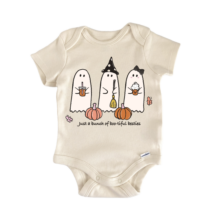 3 Ghost Besties Halloween - Baby Bodysuit  Funny Cute Onesie® | North Fork Forager LLC